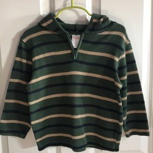 Boys 1/4 zip with hood.